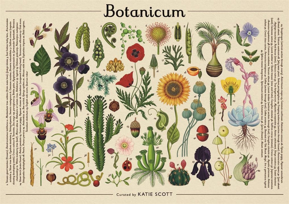 Katie Scott Games - Botanicum 1000 Piece Jigsaw Puzzle