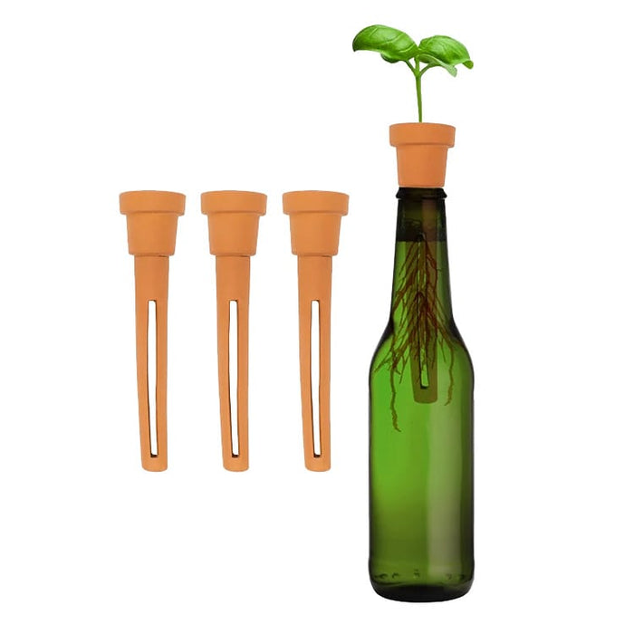 Kikkerland Indoor Gardening - Bottle Top Herb Planters