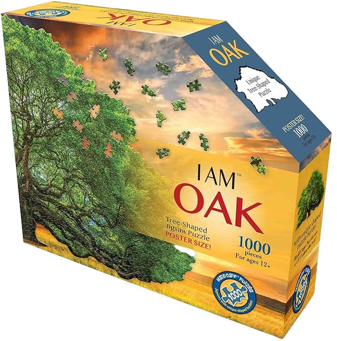 Madd Capp Games - I Am Oak -Tree Shaped 1000 Piece Jigsaw Puzzle