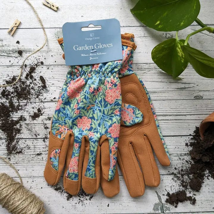 william morris gardening gloves William Morris Jasmine Gardening Gloves — Gardening Gifts Co