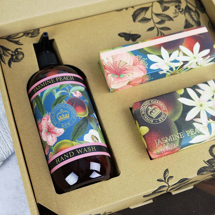 Kew Gardens Jasmine Peach Hand Care Gift Set — Gardening Gifts Co.