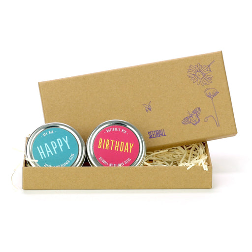 Seedball Plant & Herb Growing Kits - Seedball Happy Birthday Gift Box
