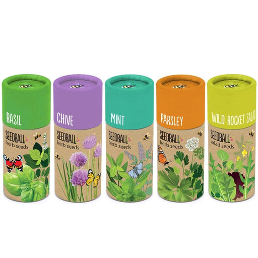 Seedball Plant & Herb Growing Kits - Seedball Herb Tubes
