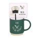 Something Different Enamel Mugs - Ace of Spades Mug with Spade Spoon