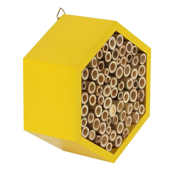 Something Different Garden Decor - Wooden Honeycomb Bee House