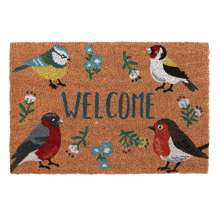 Something Different Homeware - Natural Doormat - Garden Birds
