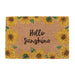 Something Different Homeware - Natural Doormat - Sunflower