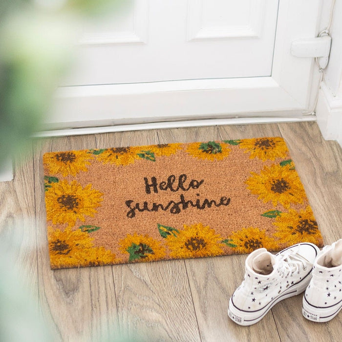 Something Different Homeware - Natural Doormat - Sunflower