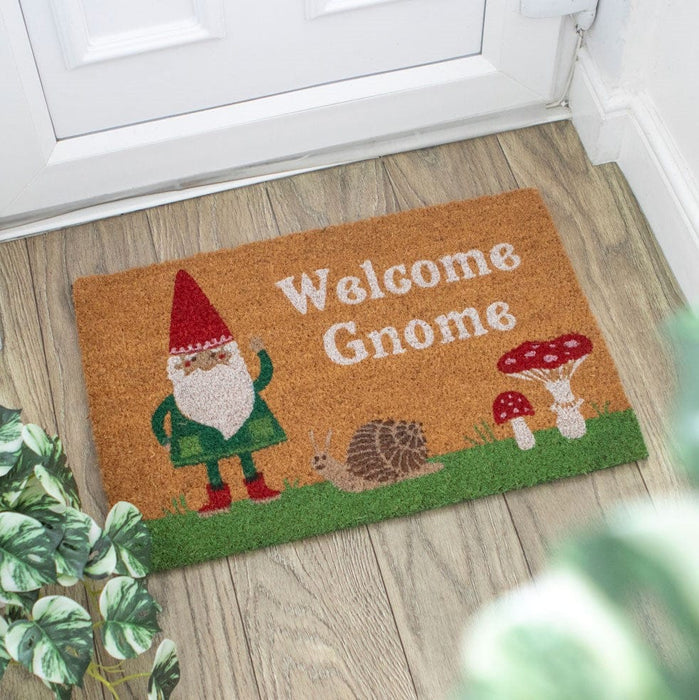 Something Different Homeware - Natural Doormat - Welcome Gnome