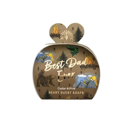 The English Soap Company Skin Care Gift Sets - Best Dad Ever - Heart Shaped Soaps