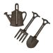 The Satchville Gift company Garden Decor - Decorative Cast Iron Thermometer