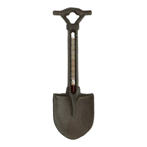 The Satchville Gift company Garden Decor - Spade Decorative Cast Iron Thermometer
