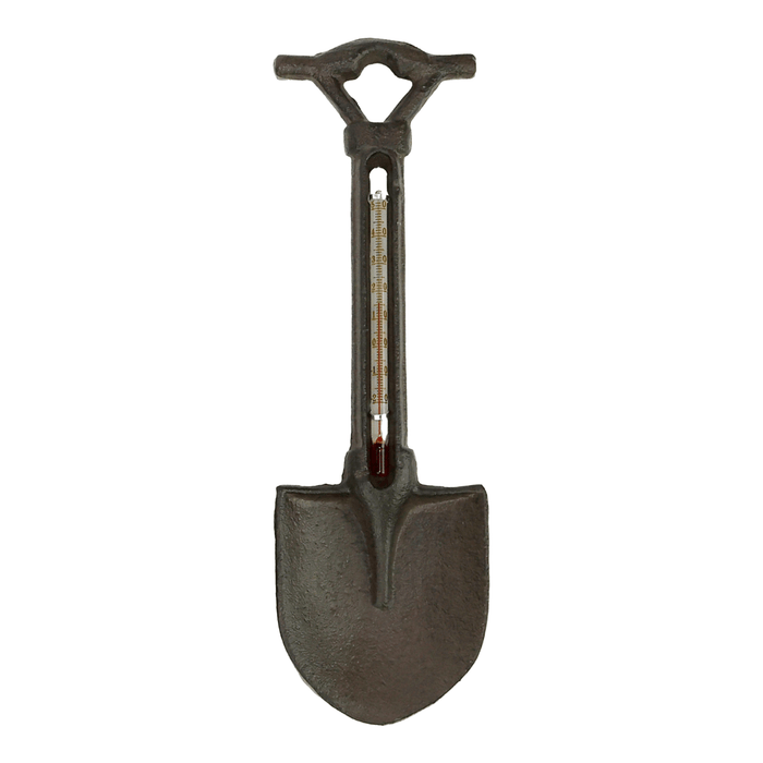 The Satchville Gift company Garden Decor - Spade Decorative Cast Iron Thermometer
