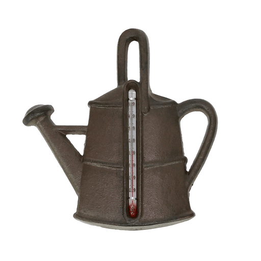 The Satchville Gift company Garden Decor - Watering Can Decorative Cast Iron Thermometer