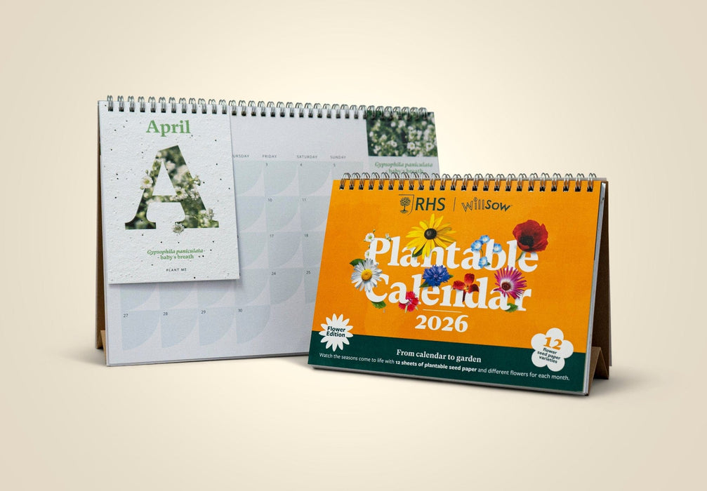 Willsow Calendars & Diaries - Plantable Flower Desk Calendar 2026