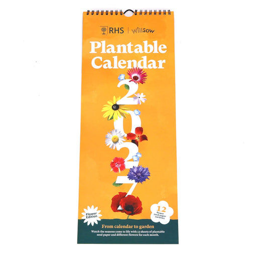 Willsow Calendars & Diaries - Plantable Flower Wall Calendar 2027
