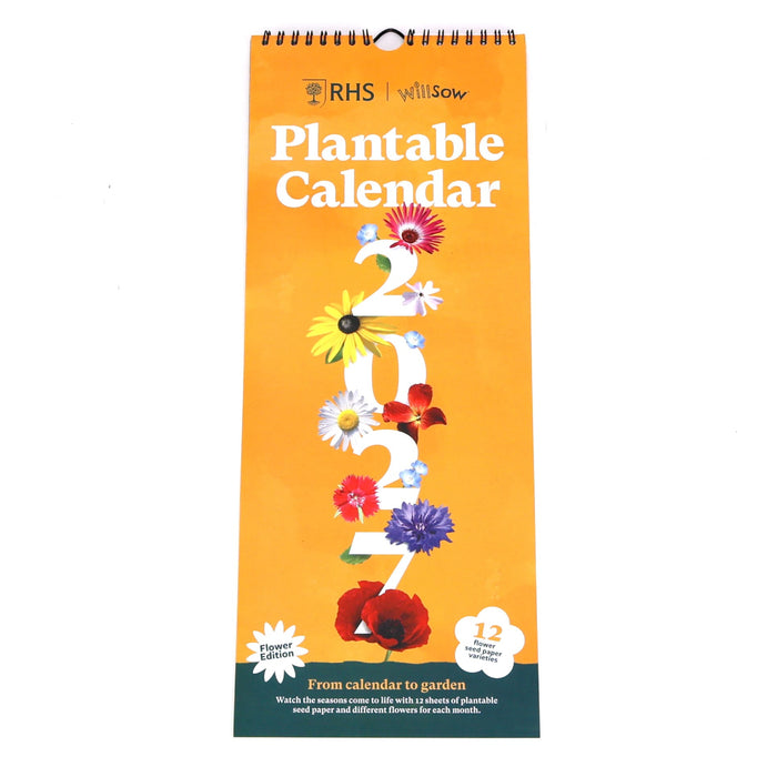 Willsow Calendars & Diaries - Plantable Flower Wall Calendar 2027