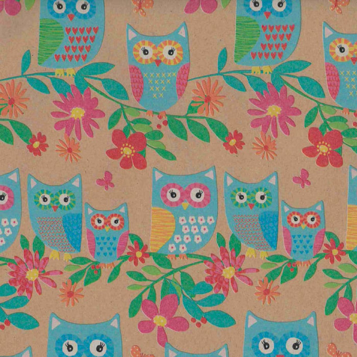 Wrapped Gift Option - Summer Owls Wrapping Gift Wrap